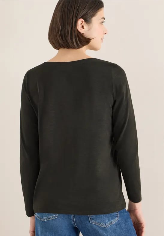 Basic shirt met lange mouwen