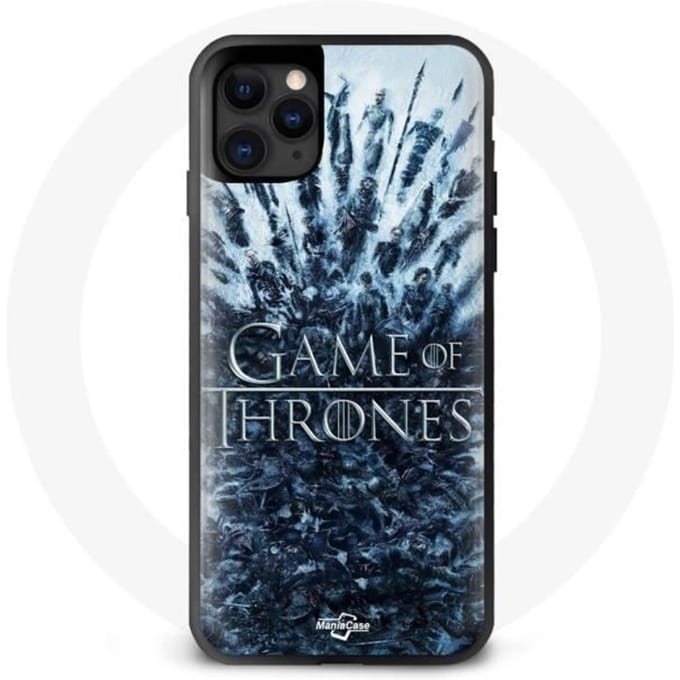 Coque pour Iphone 13 Mini Game of Thrones saison 8 Episode 1 Le Trône de Fer Personnages logo Gris