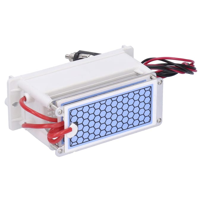 Ozon Generator Draagbaar Klein Auto Ontgeuringsapparatuur Luchtreiniger 10g DC 12V white