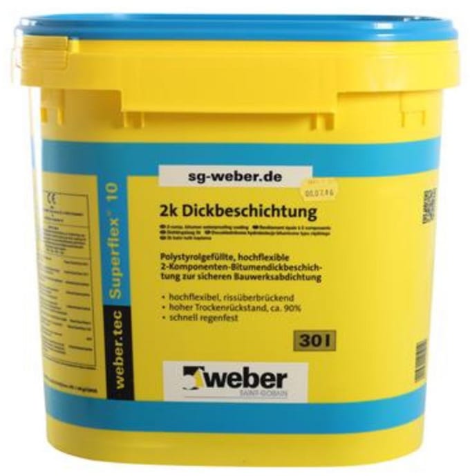 Weber Tec Superflex 2K – kelderafdichting – emmer 30 kg