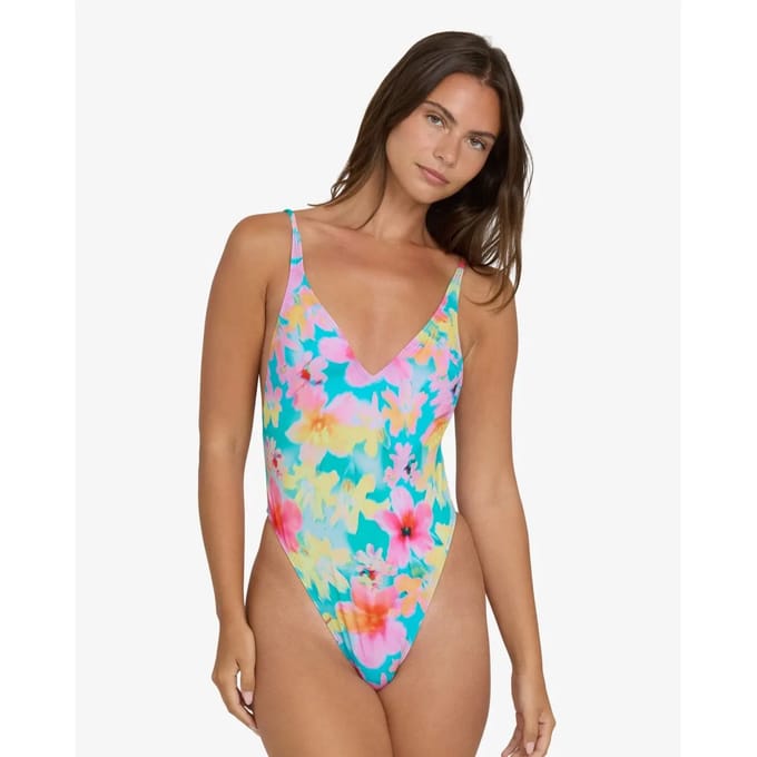 Dames zwempak uit 1 stuk Billabong Pipe Dreams Deep V