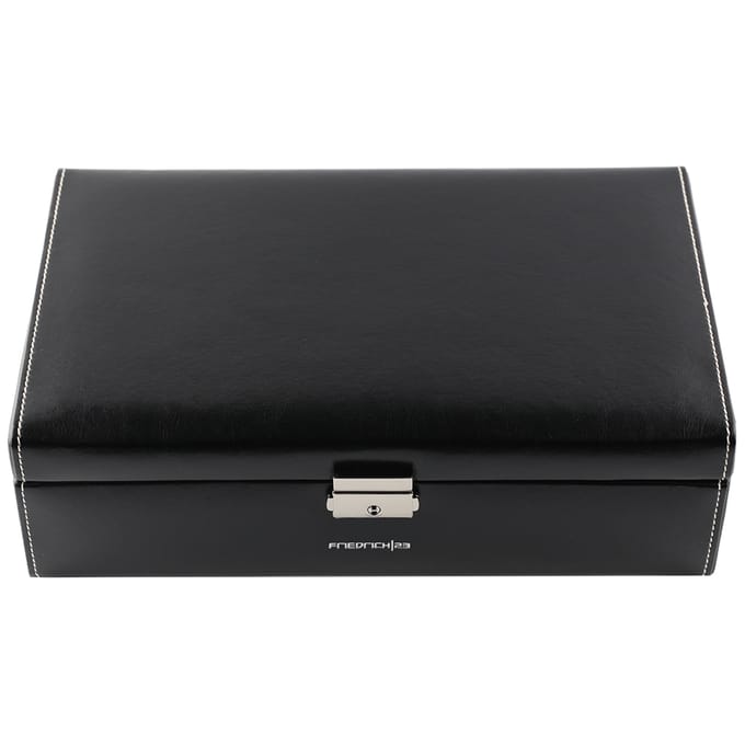 Squiggly bond-10-black2 Watch storage box Horlogekist