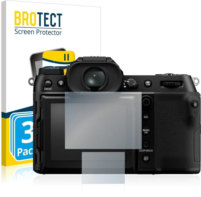 Screenprotector 3 Stuks voor Fujifilm GFX100S Beschermglas transparant