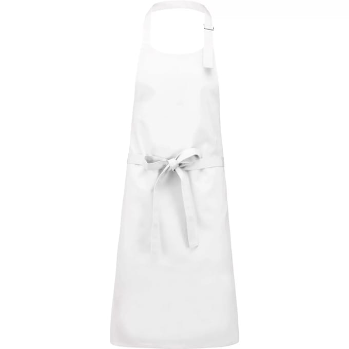 Schort/Tuniek/Werkblouse Unisex One Size Kariban White 35% Katoen, 65% Polyester