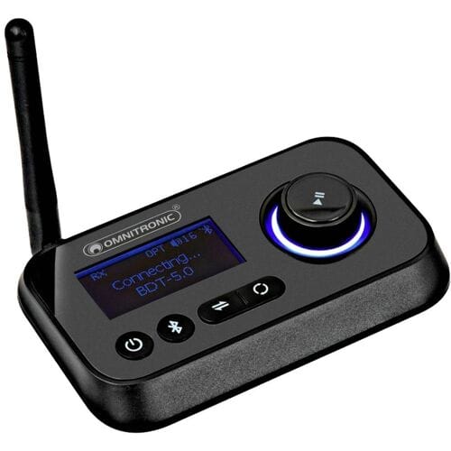 Omnitronic BDT-5.0 Bluetooth muziekzender/ontvanger Bluetooth versie: 5.0 30 m
