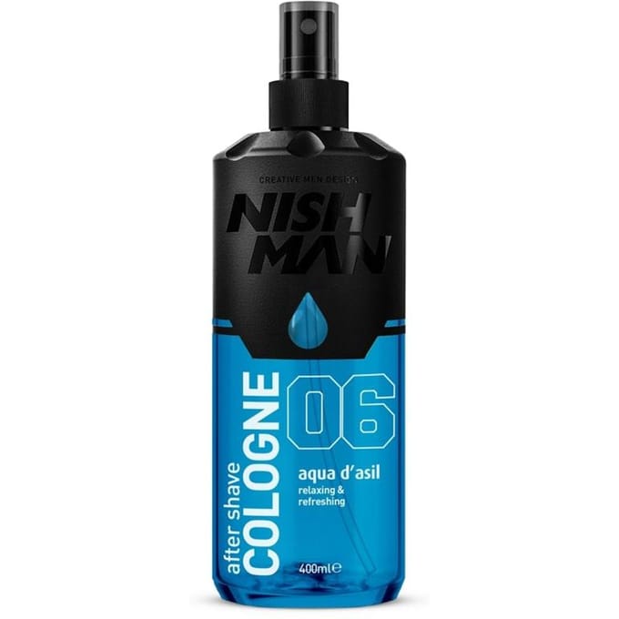 Nishman Aqua D'asil Aftershave Cologne 400 ml - Verfrissende Barber Cologne