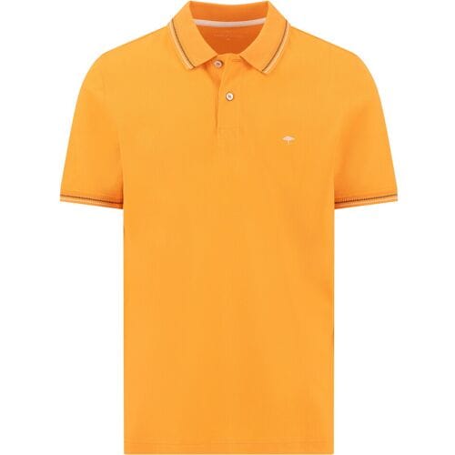 Fynch-Hatton Polo Solid Color Contrast Tipping Solar / male