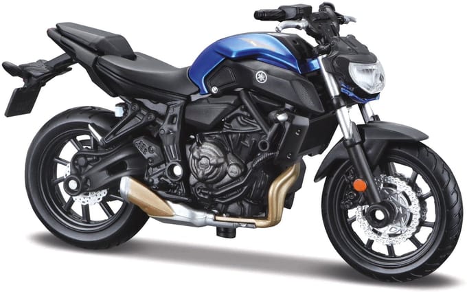 Maisto Yamaha Mt-07 - Modelauto - Schaal 1:18 - Blauw/Zwart