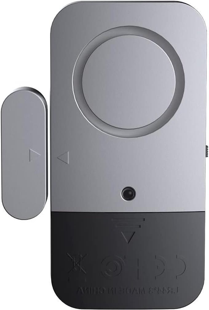 Deurraam Alarmsensor - Draadloze Sensor - Beveiliging Thuis - Lage Batterij Indicatie - 115 cm - Zilver