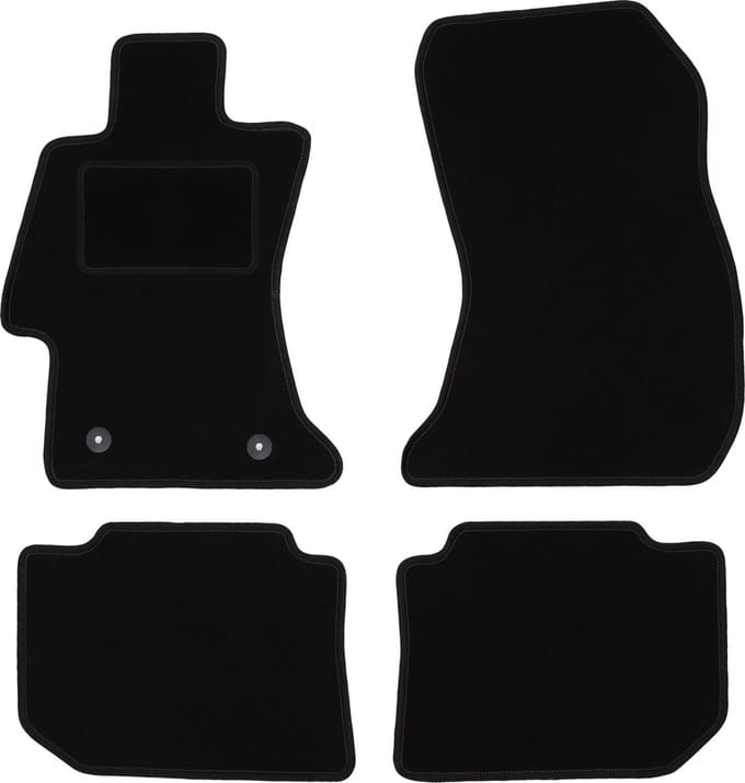 Zwarte veloursmatten voor: Subaru Impreza V hatchback, stationwagen (2016-)