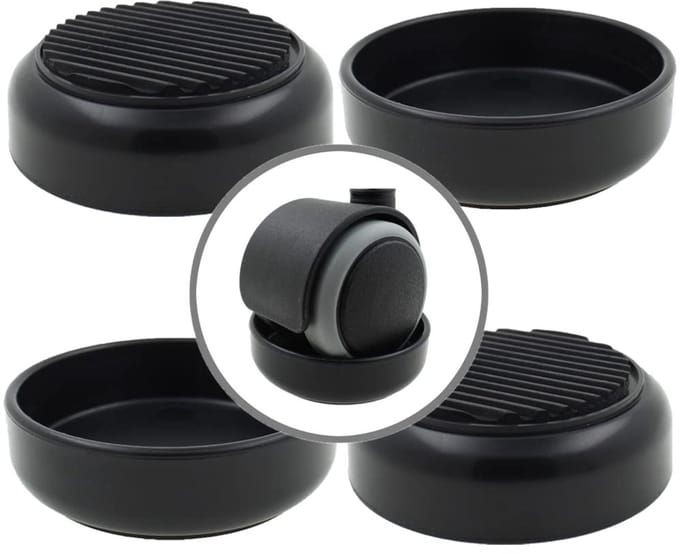 Dailygoods- Rubber Vloerbeschermers Set van 4 - Antislip - Bescherming tegen