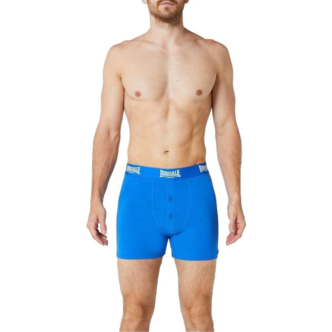 Lonsdale Boxershorts voor heren (Set van 2) (Blauw)