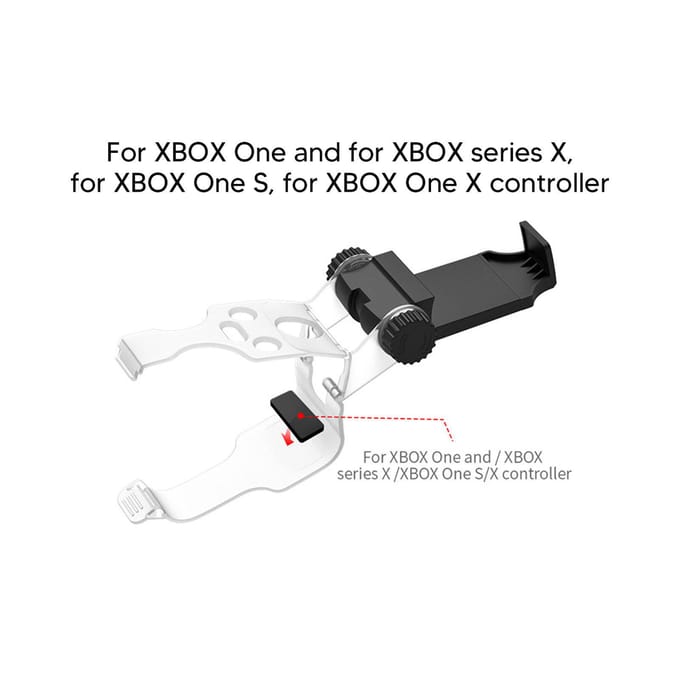 Controller Telefoonhouder Opvouwbaar Verstelbare Hoek Universele Gamepad Telefoonmontageclip voor XBOX One black