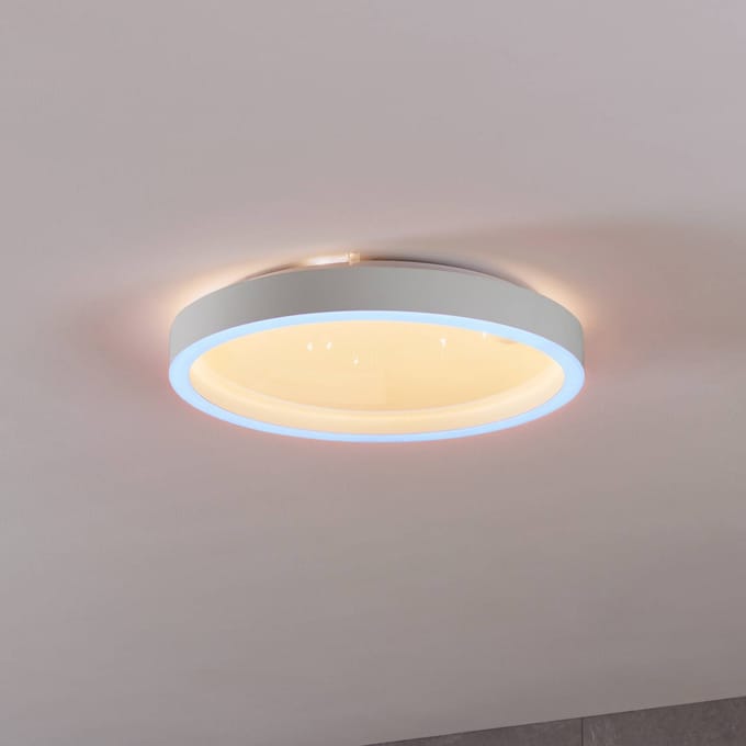 EGLO connect.z Montemorelos-Z Smart Plafondlamp - Ø 42 cm - Wit - Instelbaar RGB & wit licht - Dimbaar - Zigbee