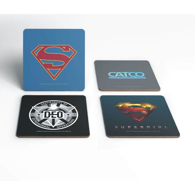 DC Supergirl TV Coaster Set