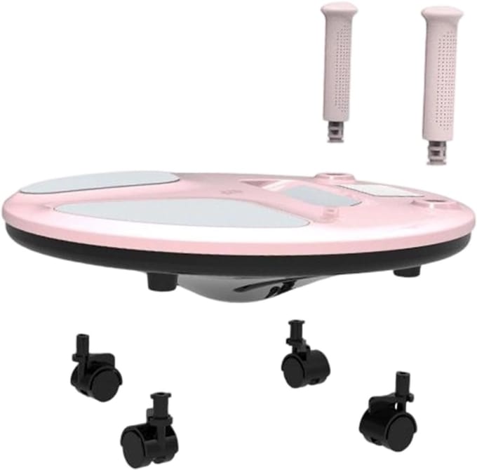 Buikspierroller - Core Trainer - Krachtige Core Training - Stabiele 4-wiel Constructie - 40 x 40 x 21 cm - Zwart