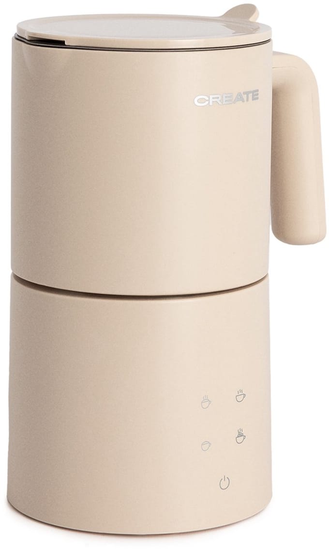 CREATE - Vaatwasserbestendige melkopschuimer en -verwarmer - Zand - MILK FROTHER STUDIO PRO