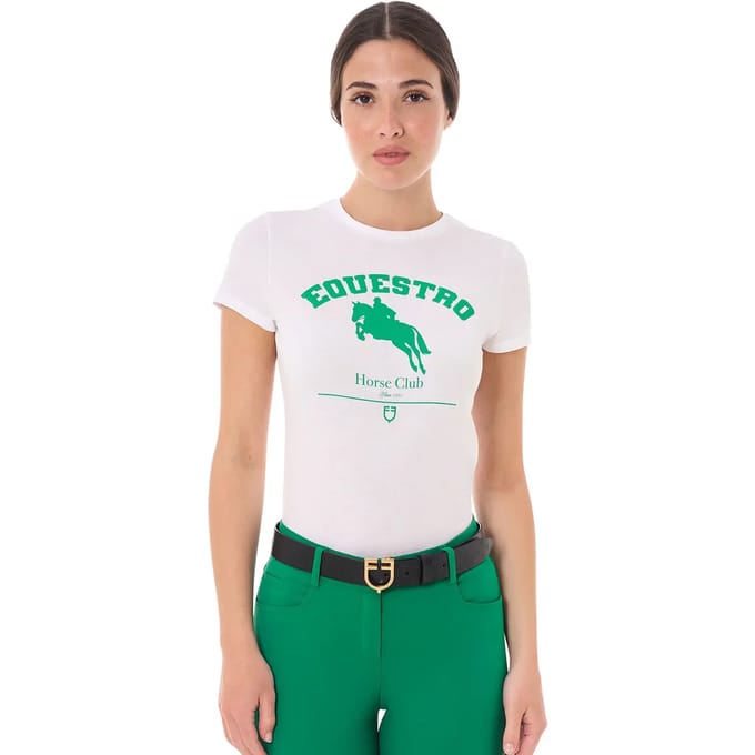 Katoenen T-shirt voor vrouwen Equestro