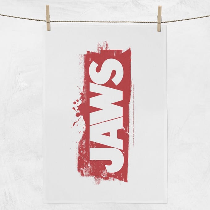 Jaws Bloody Logo Tea Towel