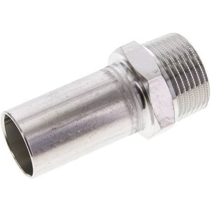 Perskoppeling - 28mm Buiseinde & R 1'' Buiseinde - RVS