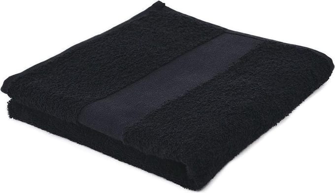 Arowell Badhanddoek Badlaken 100 x 50 cm - 500 Gram - Zwart - 3 stuks