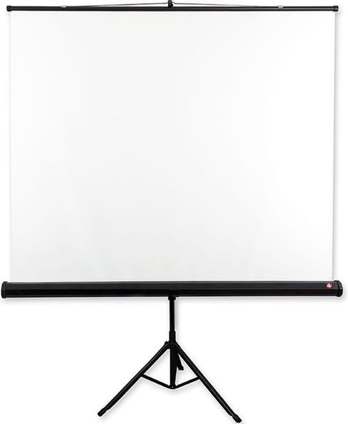 Avtek Tripod Standard 175 - Projectiescherm op Statief - 175 x 175 cm - Mobiel - Matwit