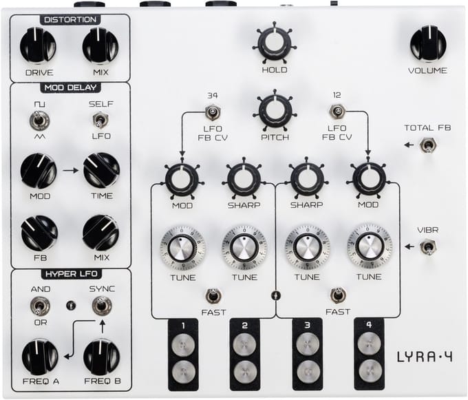 SOMA LABORATORY Lyra-4 White - synthesizer