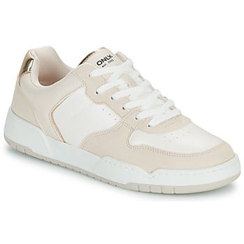 ONLY Swift-1 Polyurethaan Damestrainers Beige