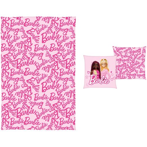 Lidl Barbie Deken met kussen 100 x 150 cm (Lila)
