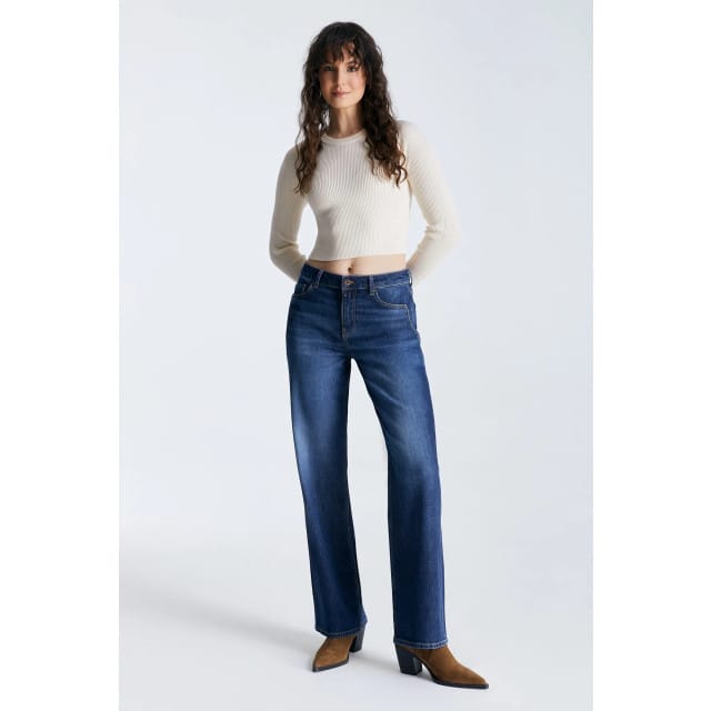 Cup of Joe Nova wide straight jeans dark blue