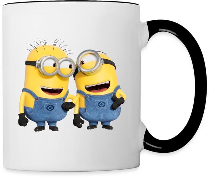 Minions Phil En Stuart Grappig Mok Tweekleurig