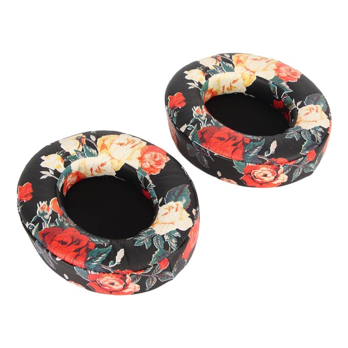Vervangende Oorkussens Professioneel Zacht Eiwitleer Geluidsdicht Memory Foam Print Oorkussens voor Studio 2 Studio 3 zwart
