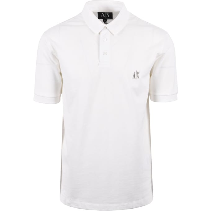 Armani Exchange Regular Polo Shirt Off White