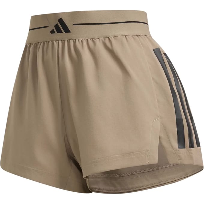 Damesshort adidas Hyperglam 3-Stripes Light