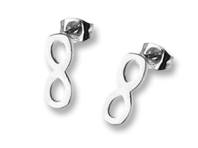 Amanto Oorbellen Emer - 316L Staal - Infinity - 13x5 mm