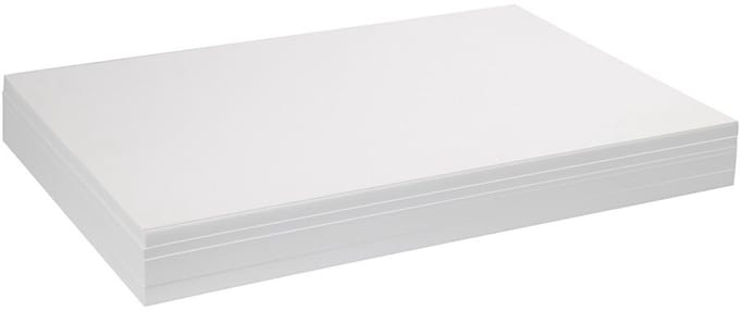 Wit Papier 190 Grams – A2 Hobbykarton – Stevig Wit Knutselpapier – 42x60 cm