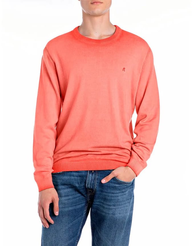 Replay Uk4705.000.g20785a Trui Oranje M Man