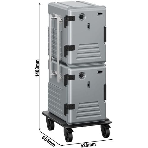 GGM Gastro Thermobox - Frontlader - 2x83 Liter - beheizt - für 24x GN 1/1