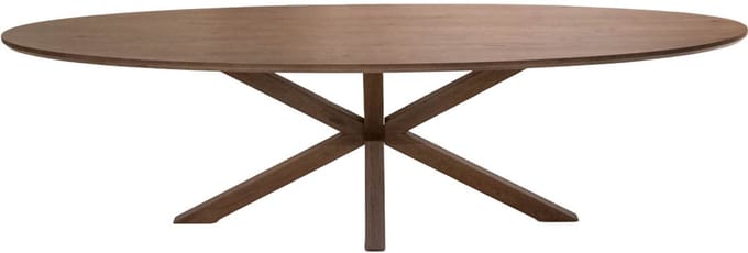 DÉJA Living Eettafel Lusa - Ovaal Bruin Eikenhout - 280x100x78cm