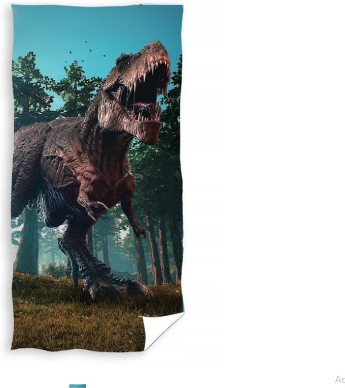 Carbotex Badlaken dinosaurus 70x140 cm