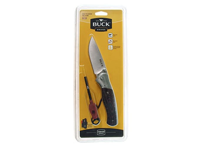 Buck large folding selkirk micarta clamp