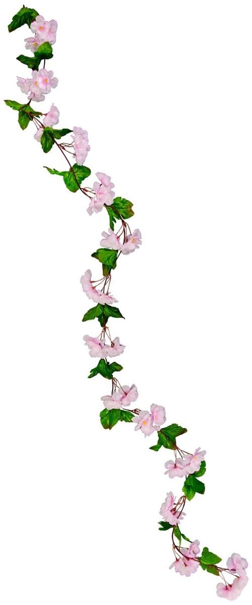 CHAKS - Roze kersenbloesem slinger 220 cm bruiloftsdecoratie
