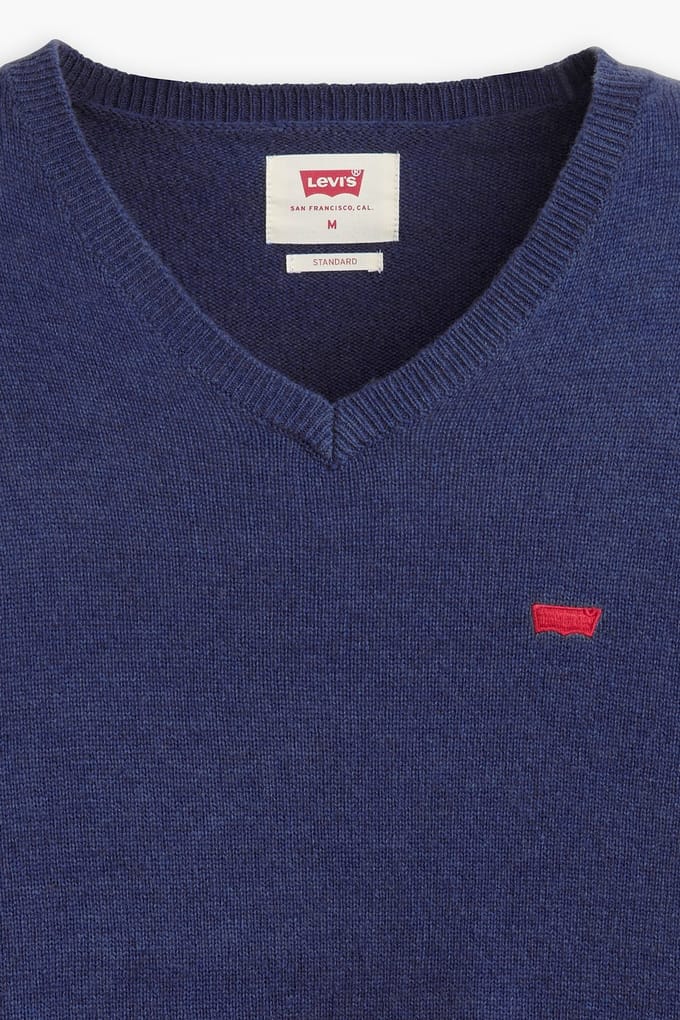 Levi's V Neck Hm Sweater Naval Academy Größe: M | Pullover Outlet | Herren
