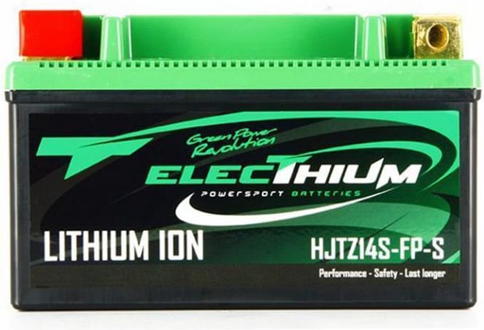 Batterie Lithium Electhium pour Scooter Sym 400 Maxsym 2011 à 2016 HJTZ14S-FP-S / YTZ14S-BS / 12.8V 4.5Ah Neuf