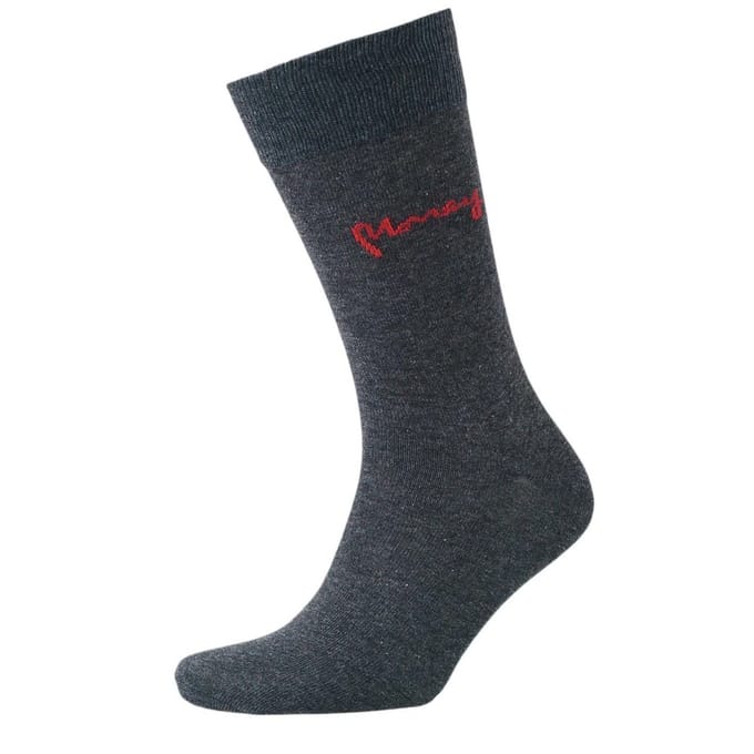 Money Heren Signature Socks (Pak van 3) (Zwart)