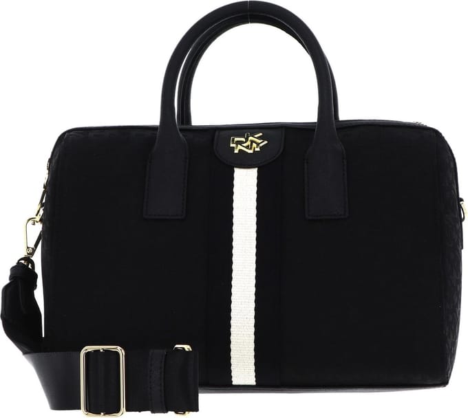 DKNY Schoudertas Handtas Carol Logo JQD MD Duffle Bag BK Logo - BK Zwart