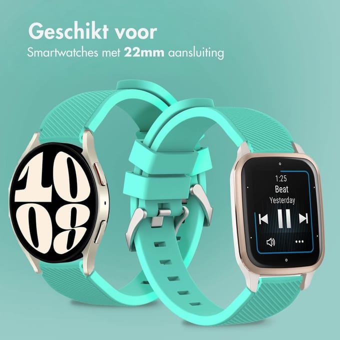 imoshion Flexibel Siliconen bandje - Universeel 22 mm aansluiting - Mintgroen
