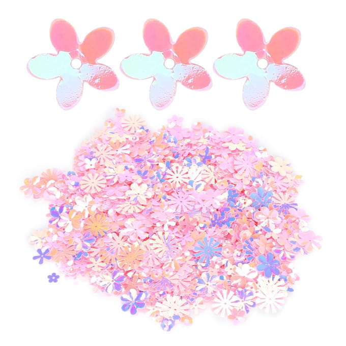 Confetti Bloemvormige Glitter Pailletten Spangles Feest Bruiloft Strooisel Feestdecoratie blauw