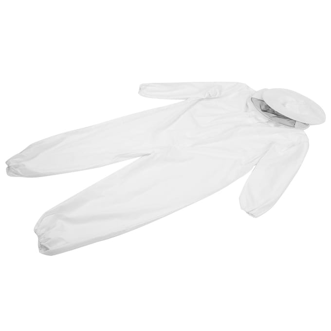 OnePiece Imkerpak Beschermkleding met Dubbele Ritsen Imkerbenodigdheden Wit white