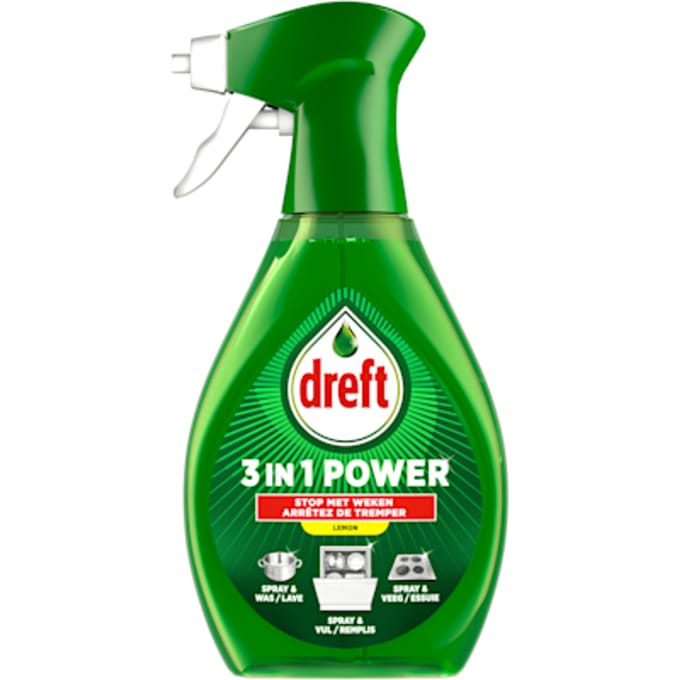 Dreft 3-in-1 Power Lemon Spray - Afwasmiddel - 1 stuk